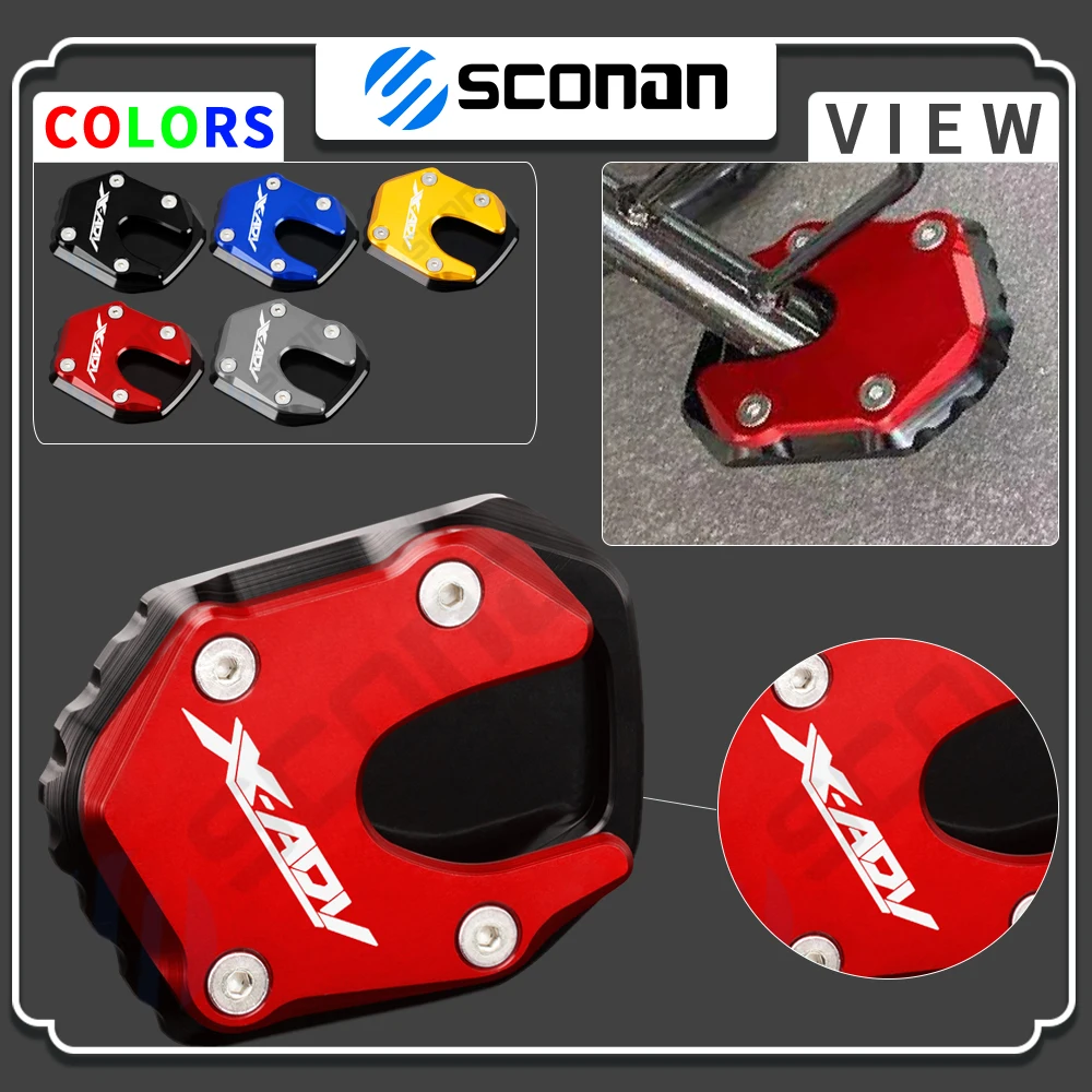 

For Honda X-ADV 750 X-ADV750 2021 2022 2023 Motorcycle Accessories Side Stand Extension Kickstand Pad Support Plate Enlarge