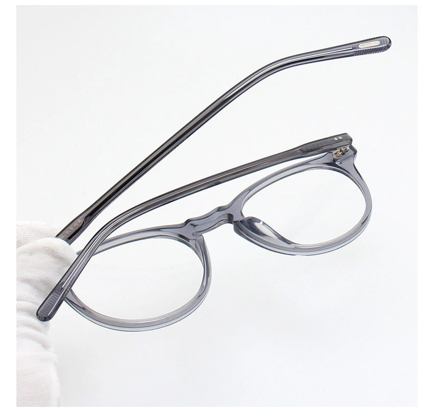 America Brand Design Ovale Brillengestelle für Herren, Vintage-Acetat, ultraleichte Korrektionsbrillen OV5183, optische Brillen für Damen – Detail 24