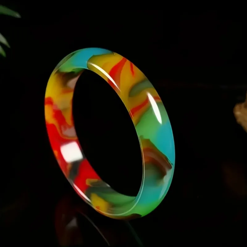 

Браслет из натурального нефрита, классические модные универсальные украшения (случайный узор), подходящий для повседневного ношения