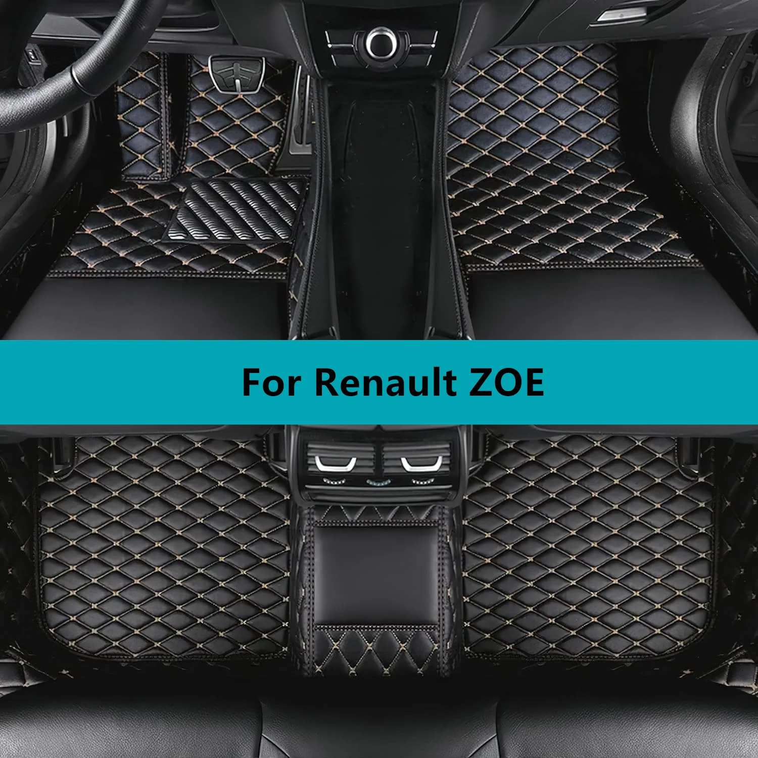 

Custom Car Floor Mats For Renault ZOE 2016 2017 2018 2019 2020 2021 2022 All Weather Waterproof Car Floor Mats