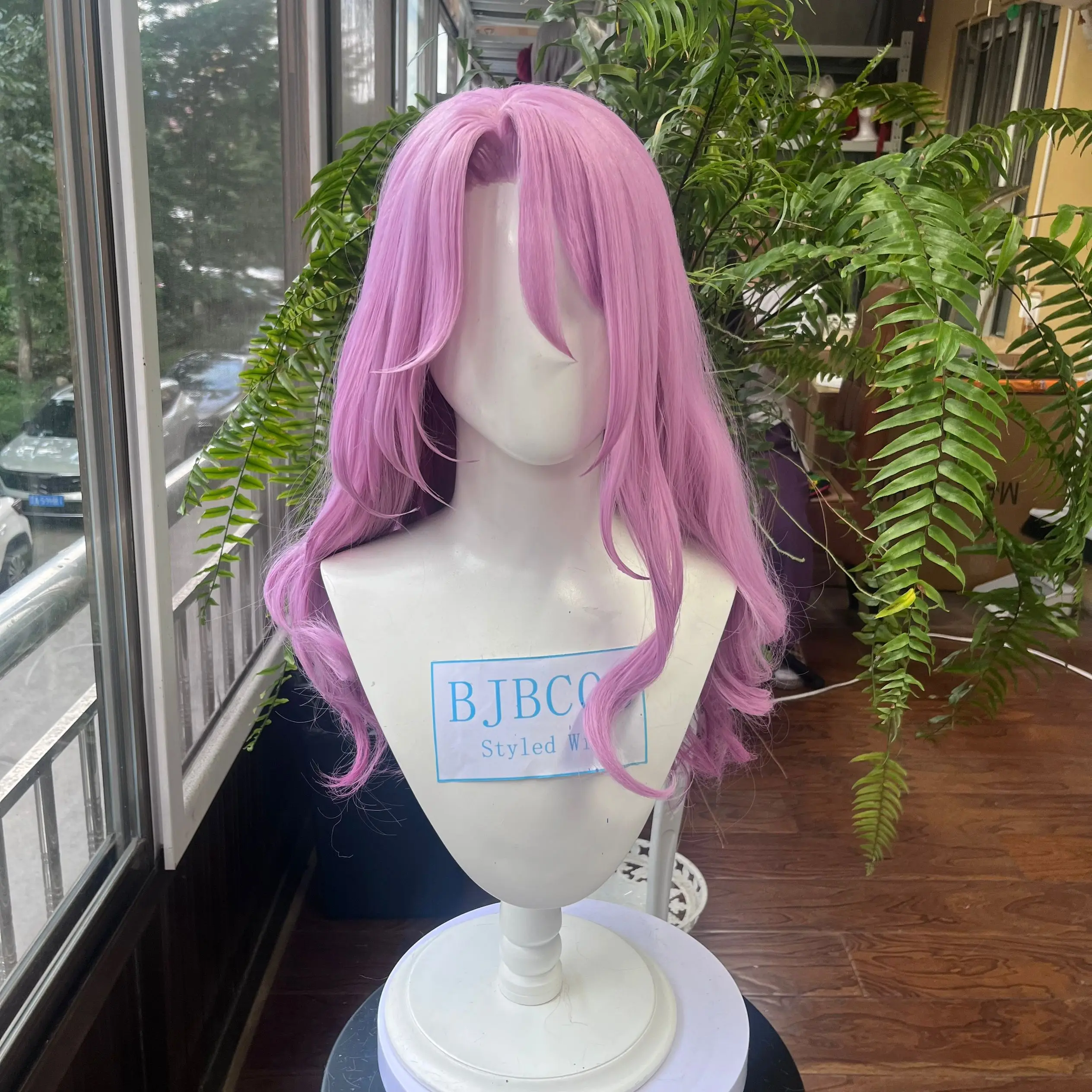 

[Styled] Jade Wig Game Honkai Star Rail Jade Female Cosplay Wig Long Pink Purple Hair 70cm Halloween Wig