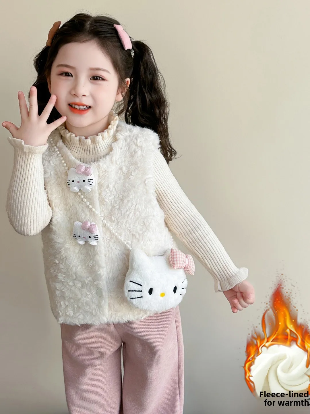 

Теплый жилет на подкладке, куртка для девочек, дизайнерская осенне-зимняя модная верхняя одежда для маленьких девочек, брендовая женская одежда Quali...