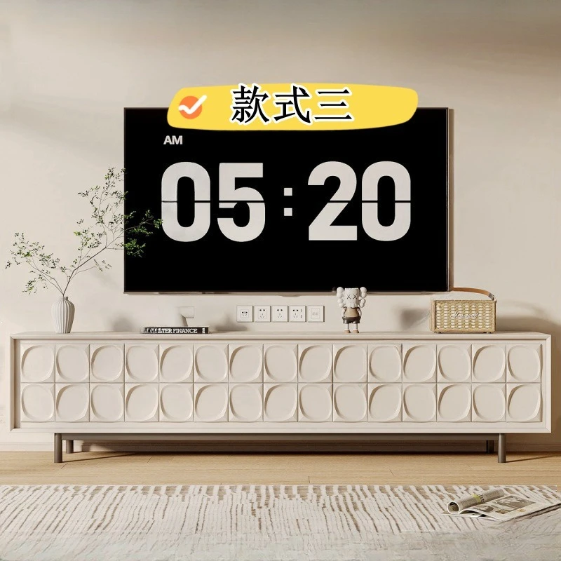 Italian TV cabinet, grey piano paint TV cabinet, audio-visual cabinet