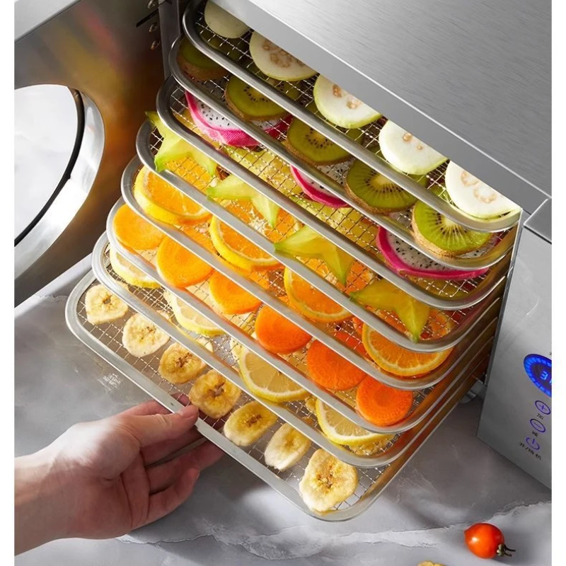 Deshidratador de alimentos pequeños para el hogar/comercial: para hierbas, aperitivos para mascotas, pescado/gamba, frutas