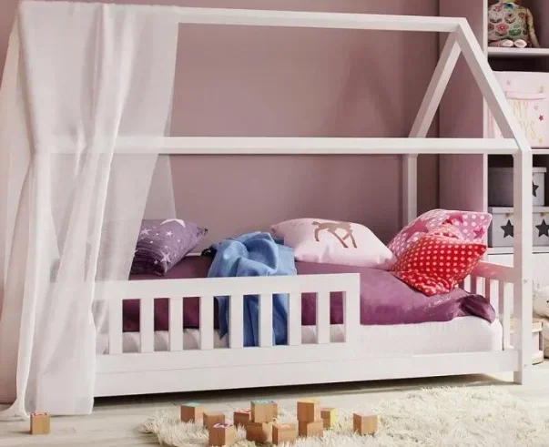 #For Nice Design Solid Pine Wood House Bed Children Bedroom Furniture Teepee Bed Bedroom Furniture&