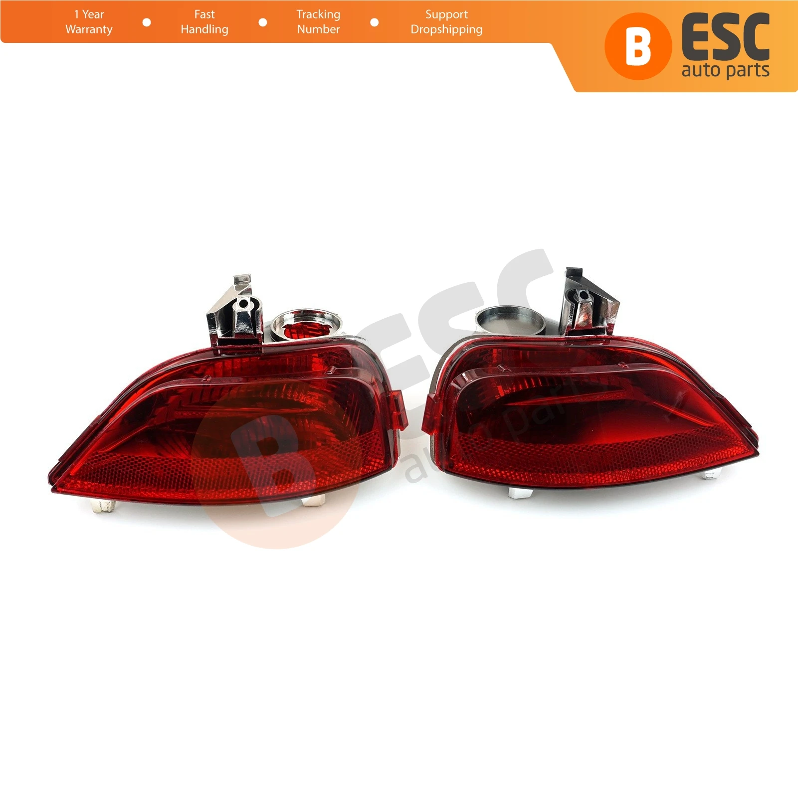 ESP989 Rear Fog End Light Lamp Lens 265605279R,  265854470R for Renault Symbol MK3 Logan Sedan Sandero Stepway MK2 Facelift