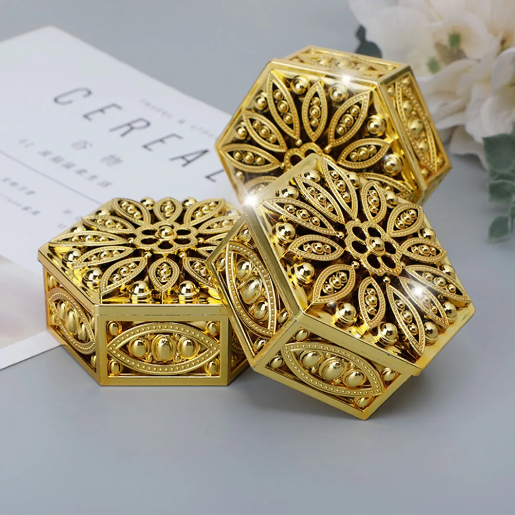 

12Pcs Gift Candy Boxes Hexagonal Style Decorative Candy Container for Wedding Birthday Party Favor Chocolate Storage