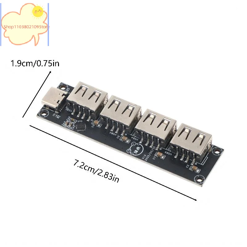 【HT】【HT】CH334 Hub USB 2.0 4 ports, Module de traducteur multi-transactions MTT, Répartiteur USB pour électronique DIY