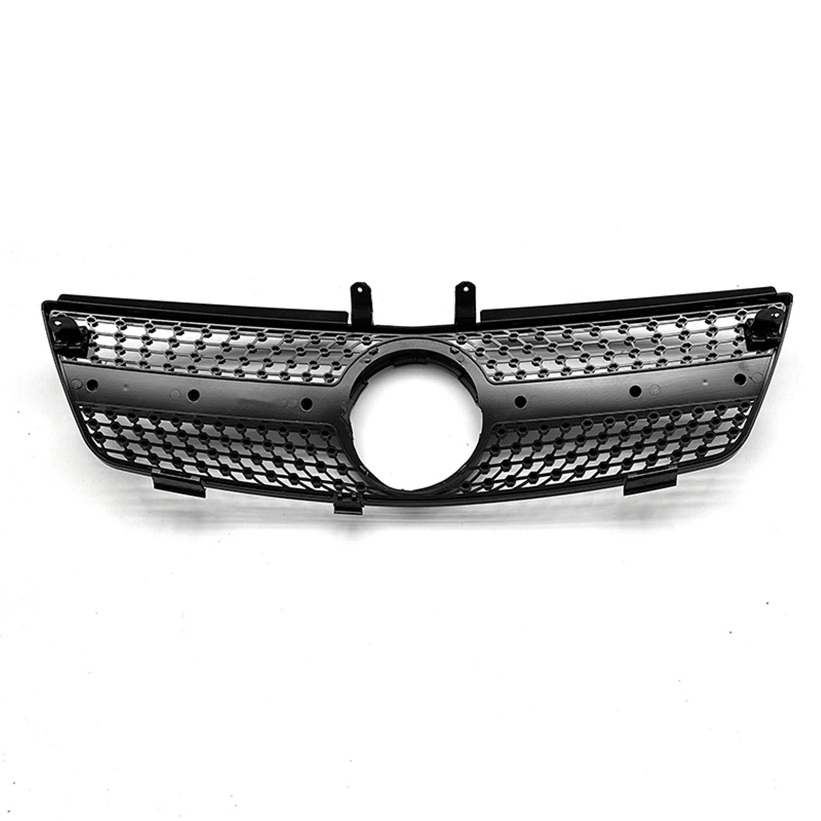 For Mercedes Benz ML Class W164 2005-2008 ML320 ML350 ML500 Front Grille Grill Black/Silver Upper Bumper Hood Radiator Mesh Grid