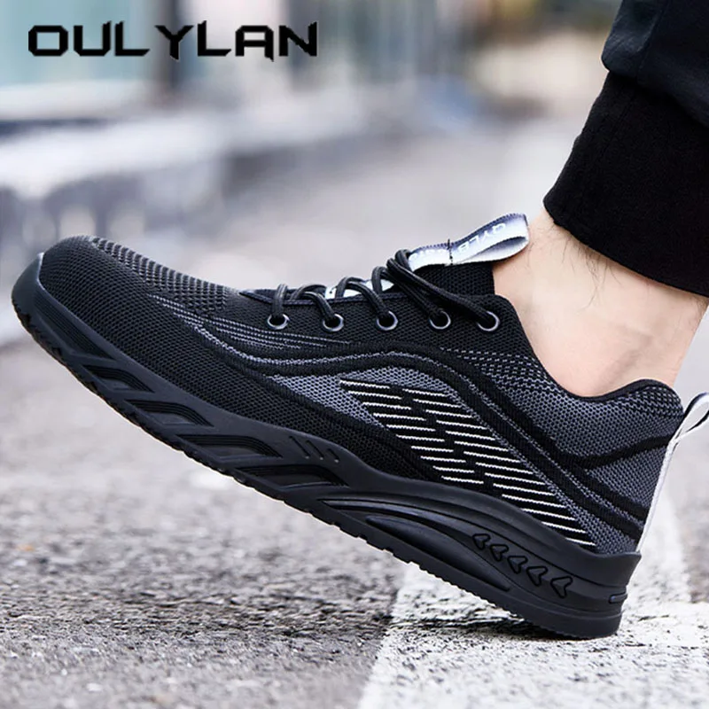 

Вентиляционная мужская защитная обувь, легкая дышащая защитная обувь, кевларовая средняя подошва, рабочая обувь с низким вырезом, спортивная обувь с защитой от уколов