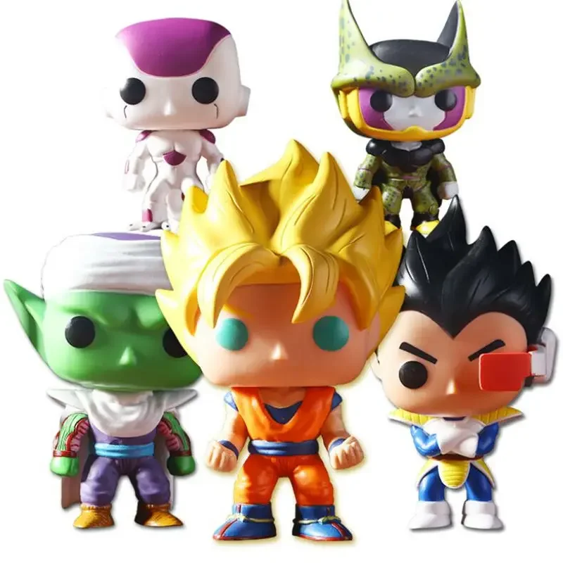 Funko POP-Action Figures de Dragon Ball, Goku do Super Filho, Vegeta Buu, Kuririn, Torankusu, Goku Azul, Deus Super Saiyajin, Model Toys