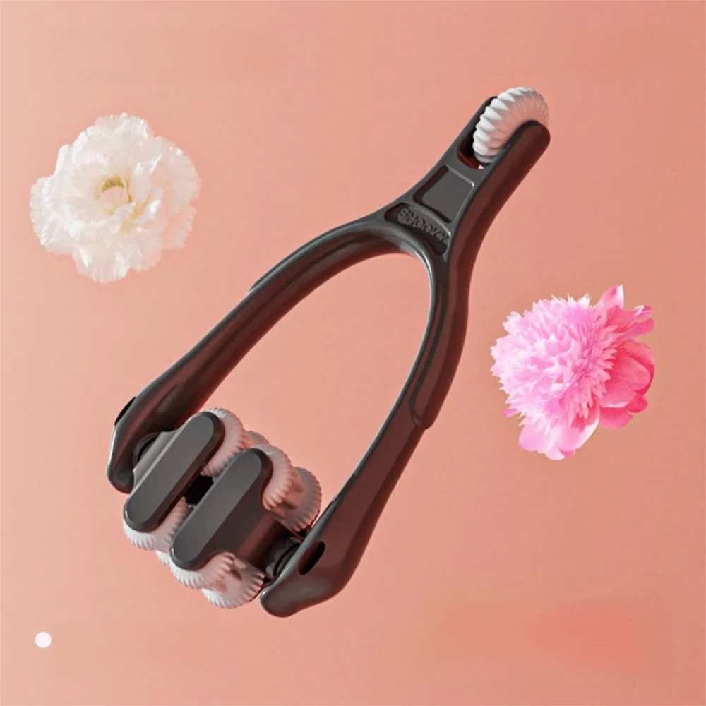 New Dual Rollers Finger Massager Roller Rotatable Adjustable Finger Massage Tool Portable Dual-Row Roller