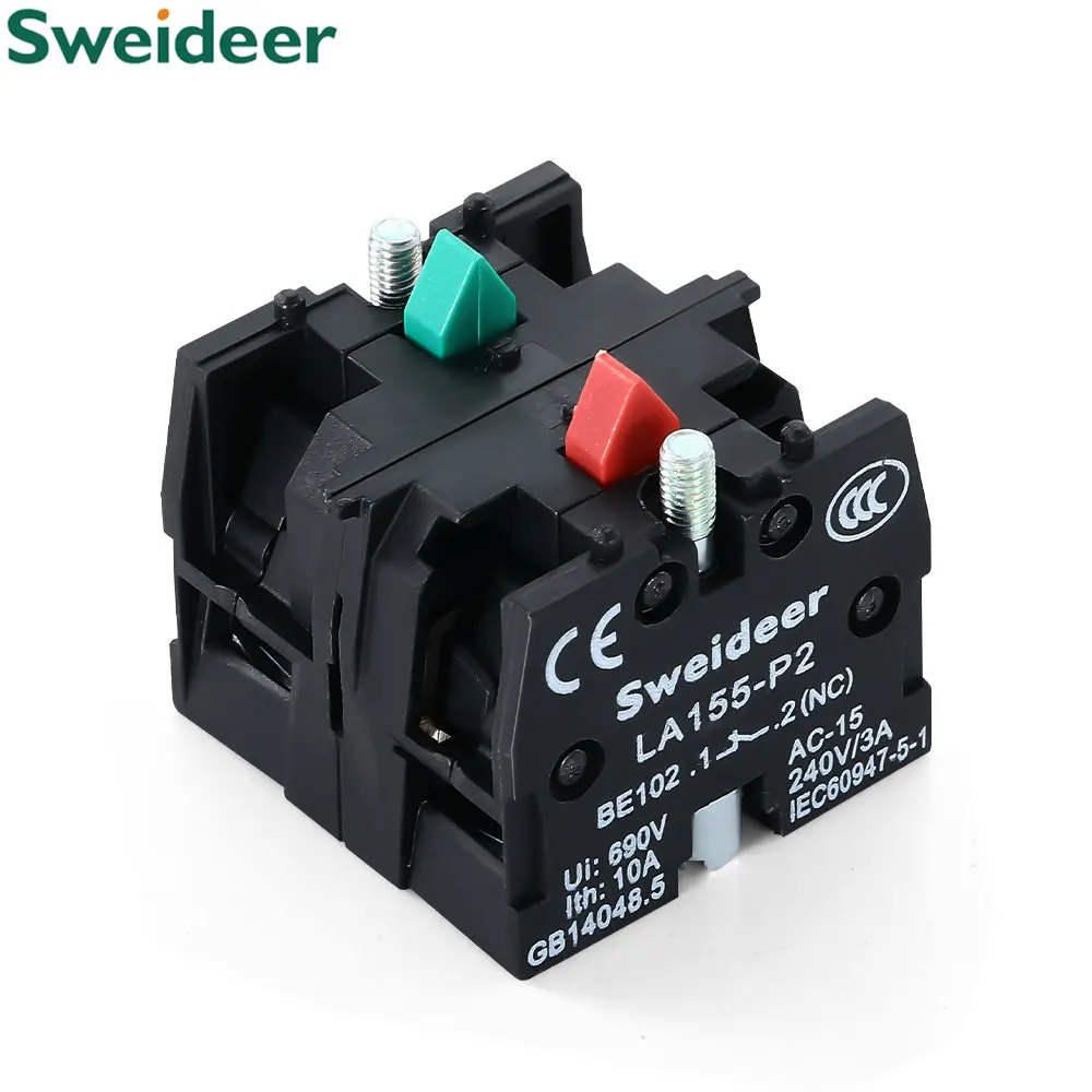 22mm Knob switch Self-locking/Latching Knob Switch 10A/600V 2Position 3Position Selector Button Switch with Black for panelboard