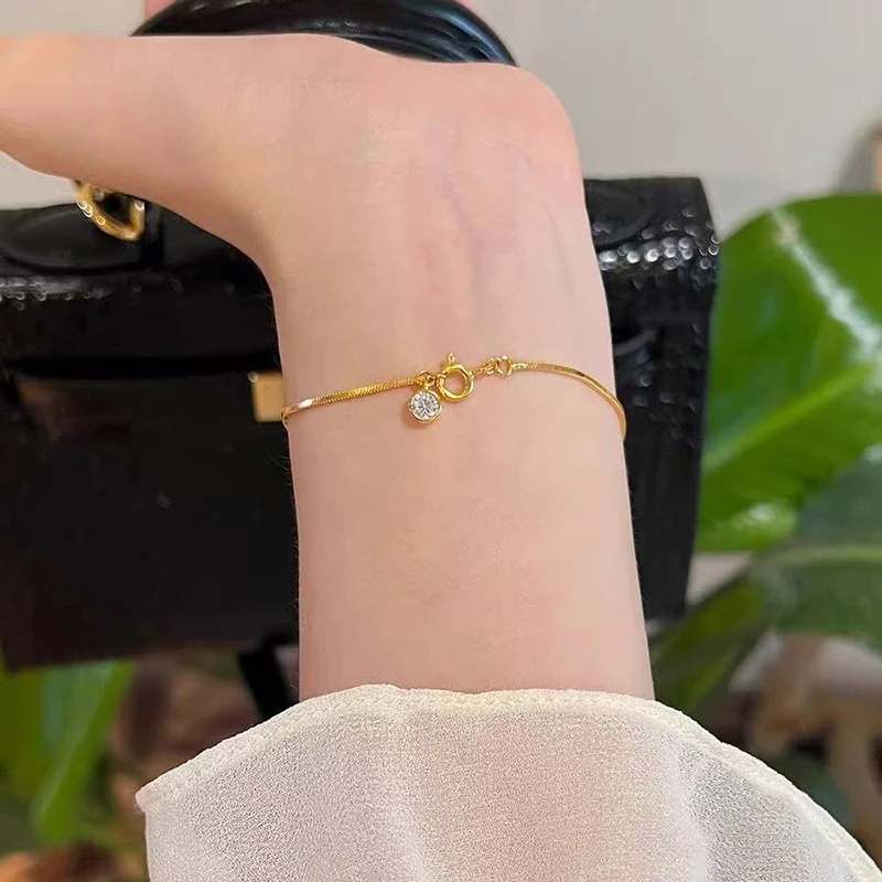 بسيطة الذهب اللون سلسلة التعميم الزركون قلادة قلادة الأزياء والمجوهرات للنساء مثير الترقوة سلسلة العصرية الملحقات #3