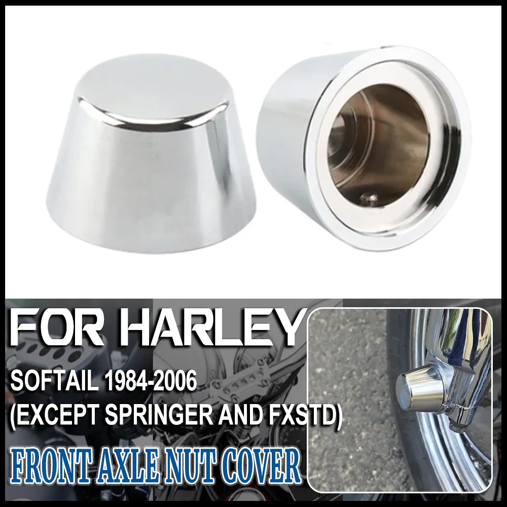 

2pcs CNC Front Axle Nut Cover Caps for Harley Touring Road King Road Electra Street Glide Softail Fatboy Sportster XL Dyna