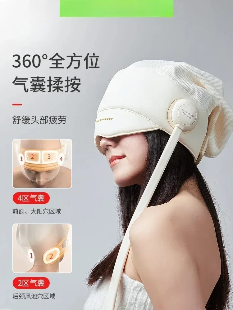 

Japan Ryosuke R1 Sleeper Head Massager Massage Cap Scalp Cervical Spine Eye Heating Birthday Gift