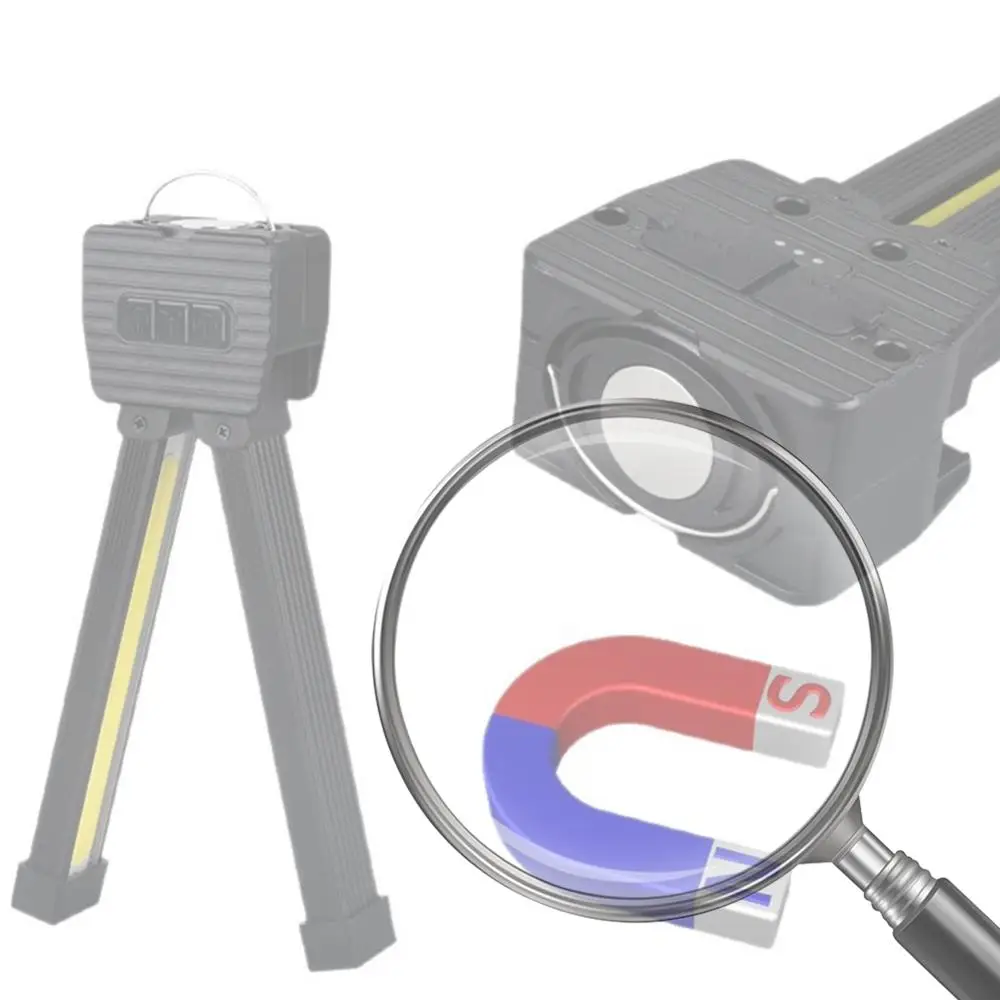 

Складная портативная светодиодная лампа для позирования с USB-зарядкой, супермагнитным креплением, крючком и 7-ступенчатой регулировкой яркости