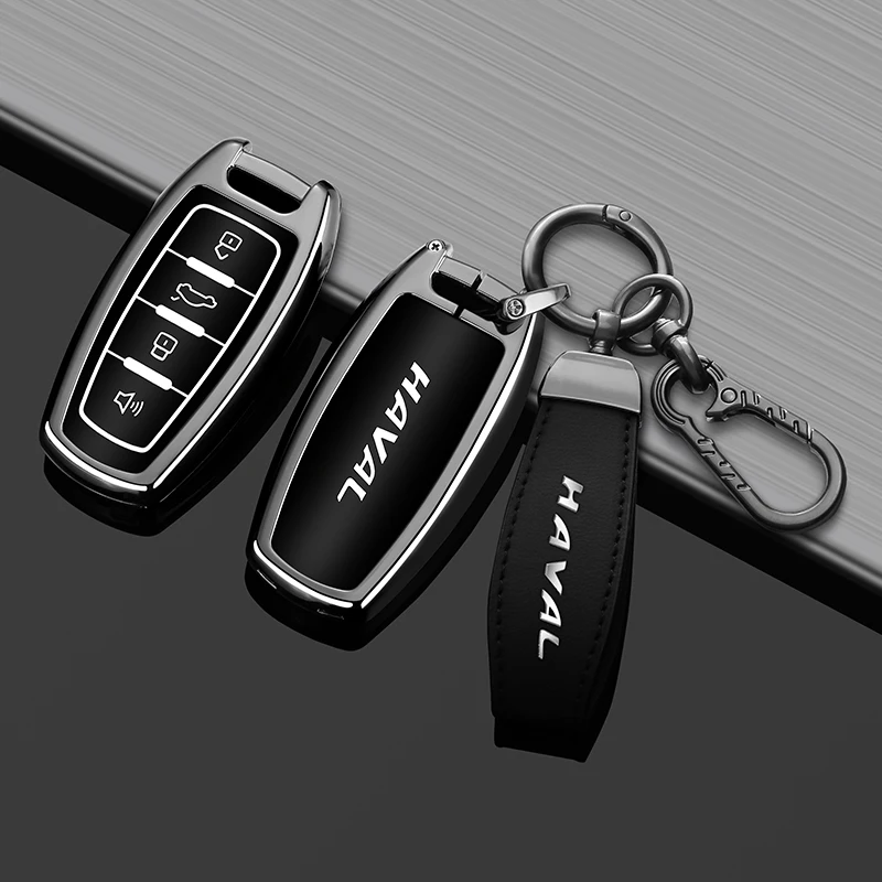 Autoschlüsselhülle mit Autoemblem-Schlüsselanhänger für Haval Jolion F7 H9 H6 H2 F7X F7H H8 H3 H4 H1 H5 H7 F5 M4 M6 H6-Coupe First-love – Detail 2