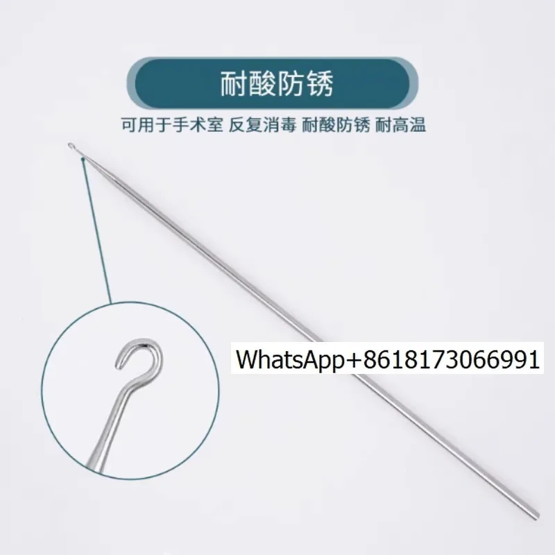 Orthopedic Instruments Medical Rotator Cuff Suture Bend Hook Sports Medicine Shoulder Arthroscope Thread Titanium Nickel