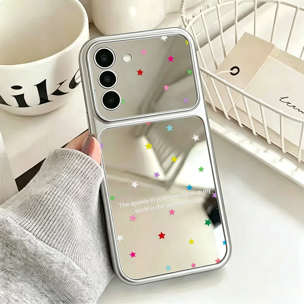 Stars Makeup Mirror Phone Case For Samsung S26 Ultra S25 FE S24 S23 FE A57 A56 5G A55 A54 A37 A17 A07 A36 A35 A53 A26 Case Cover - view 5