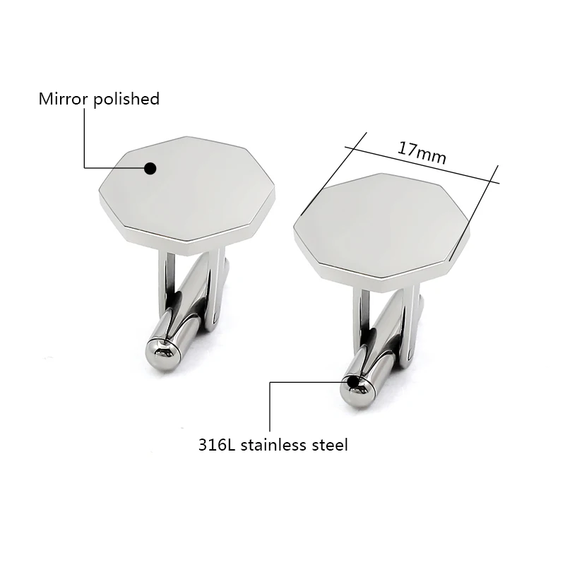 

Luxury Unique Pentagonal Cufflinks for Men High Quality Cufflink Fashion Gemelos Original Shirt Accessories gifts 2025