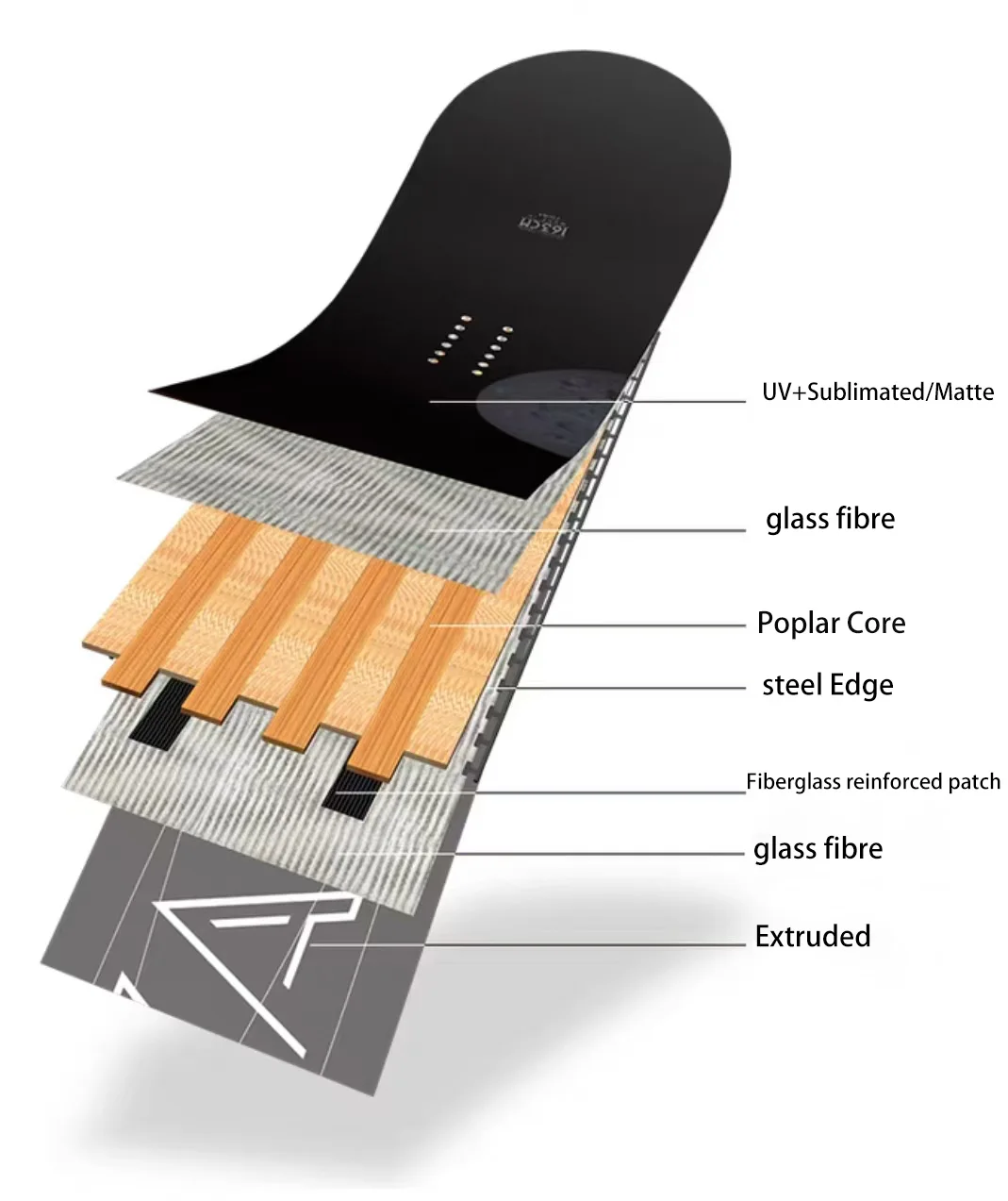 Papan kebugaran Ski salju