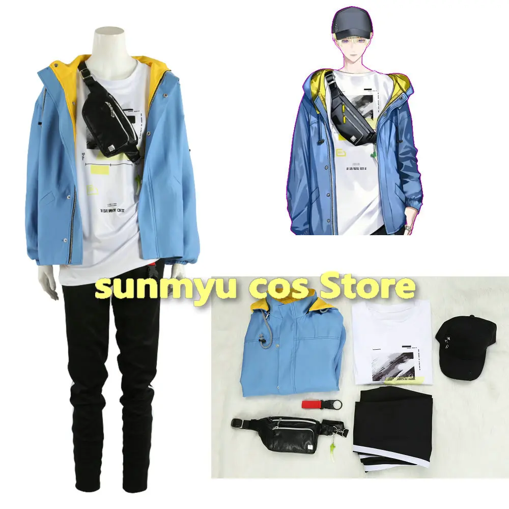 

Vtuber Sonny Brisko Cosplay Costume Custom Size NIJISANJI EN Cosplay Vtuber Sonny Brisko Costume With Cap