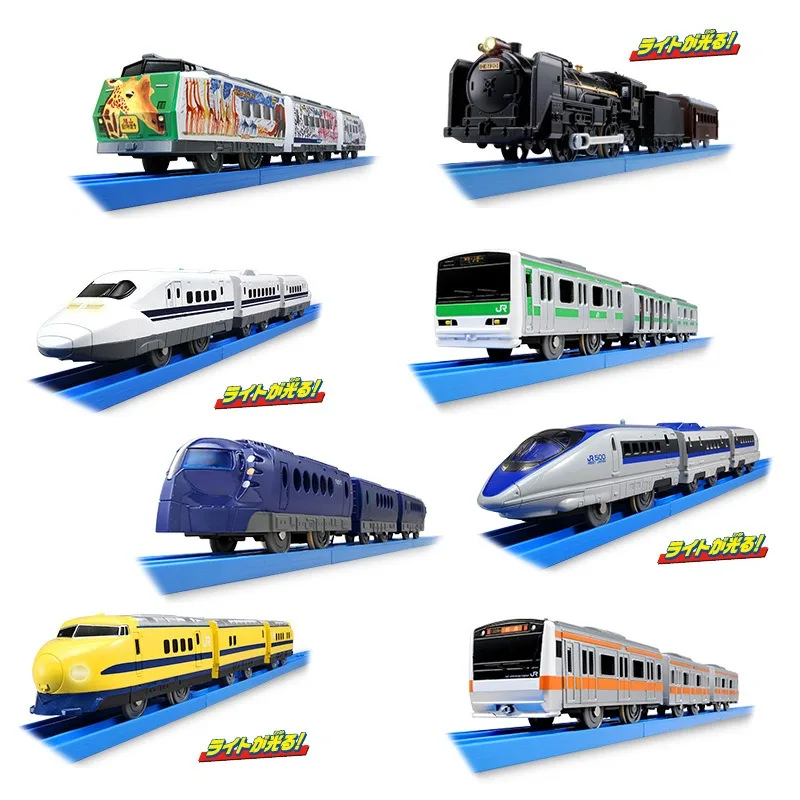 30-40cm Tomica Train High-speed Train Scale Model Three Trains Carriages Ornament Children Boys Birthday Gift Toys