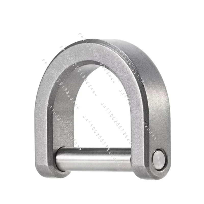 KA17 Titanium Alloy EDC Rotary Buckle Car Keychain Creative Pendant D Buckle view 4