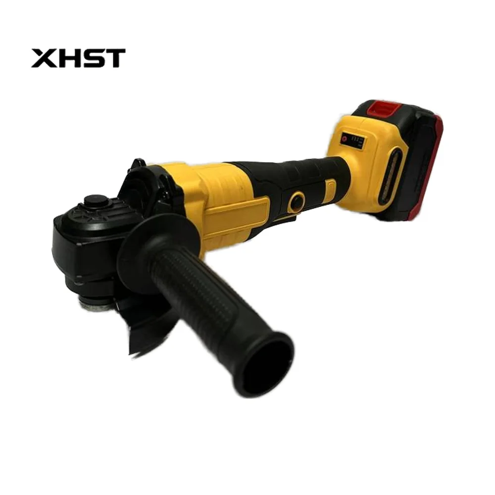21V Electric Cordless Rechargeable Lithium Brushless Industrial Trigger Battery 100mm Angle Grinder Yellow G4 Model Stainless