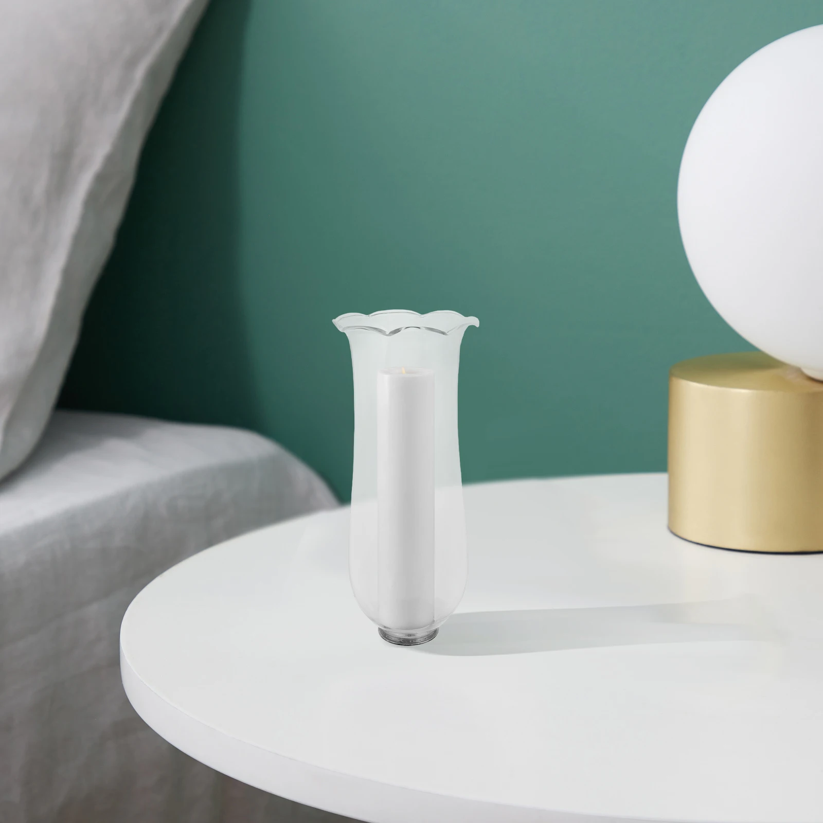 واضح الزجاج إعصار غطاء مصباح اليد غطاء المصباح المنفوخ للداخلية في الهواء الطلق ديكور الزفاف الجدول الشموع المركزية