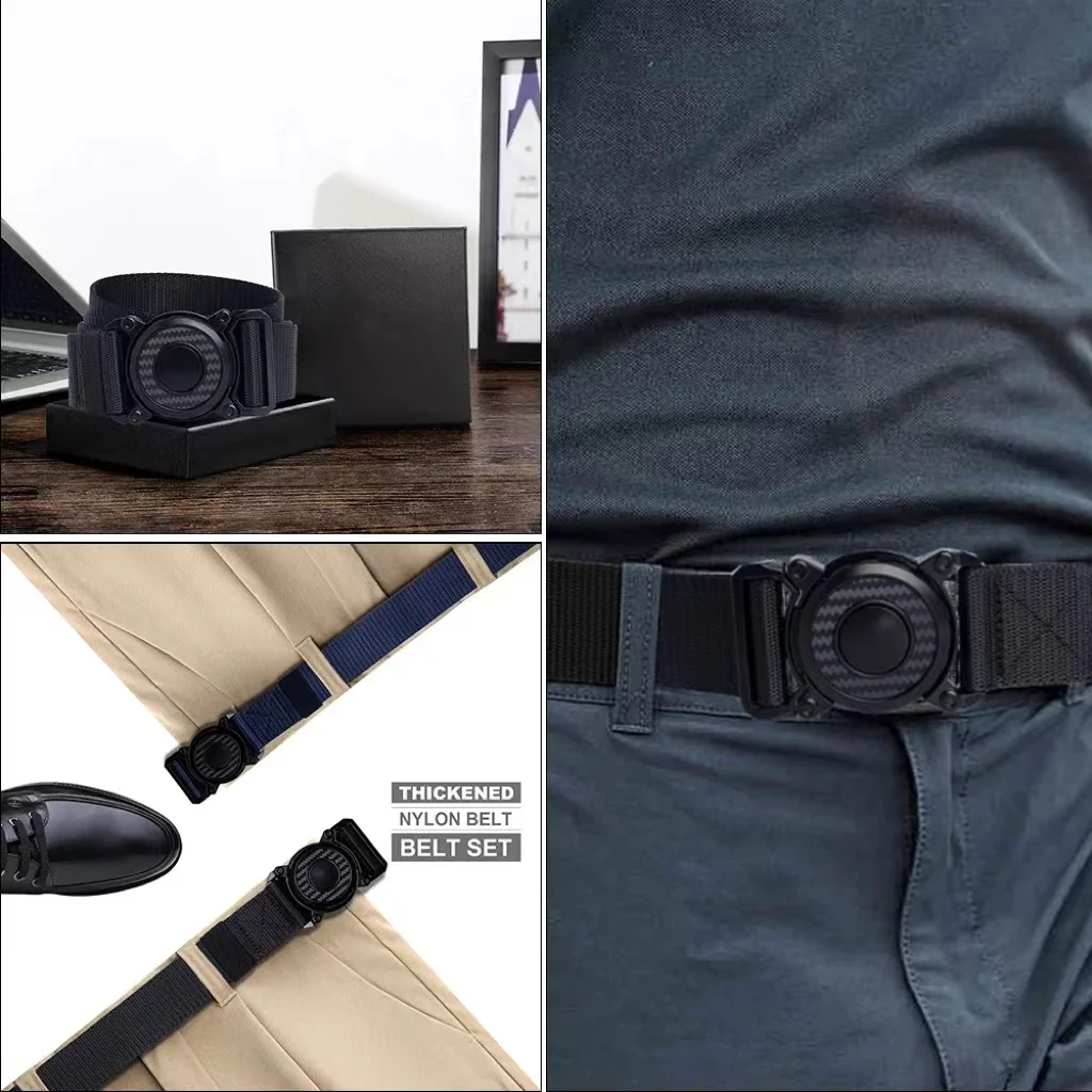 New Men Tactical Belt Rotary Metal Pluggable Buckle Belts For Men High Quality Breathable Nylon Belt Outdoor Work Belt