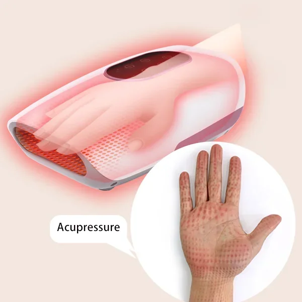 

Hand Massager Electric Vibration Massage Finger Palm Joint Heating Airbag Kneading Compression Hand Massager