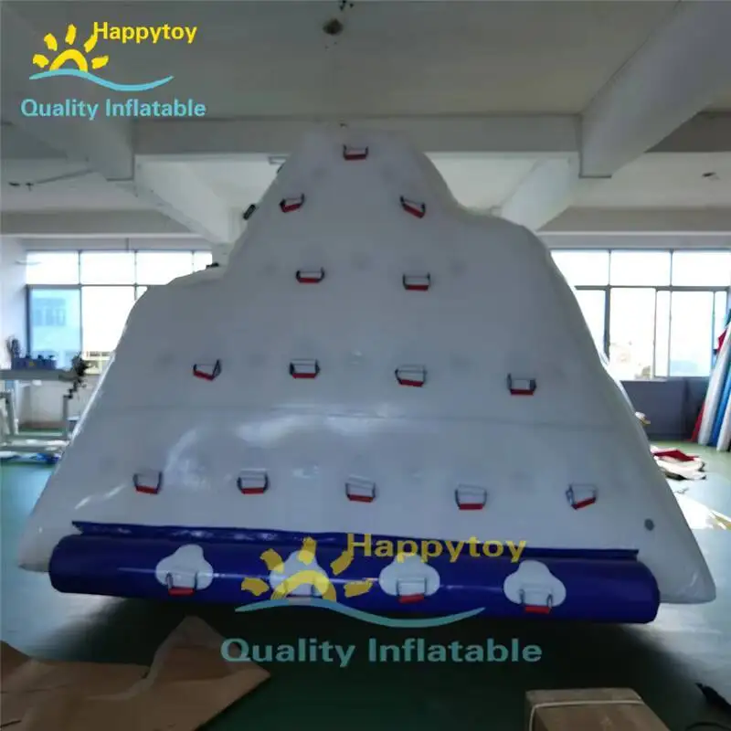 Wodny PVC Park Nadmuchiwany Lodowiec Basenowy Pływający Wyspa / Mała Nadmuchiwana Wodna Góra Lodowa
