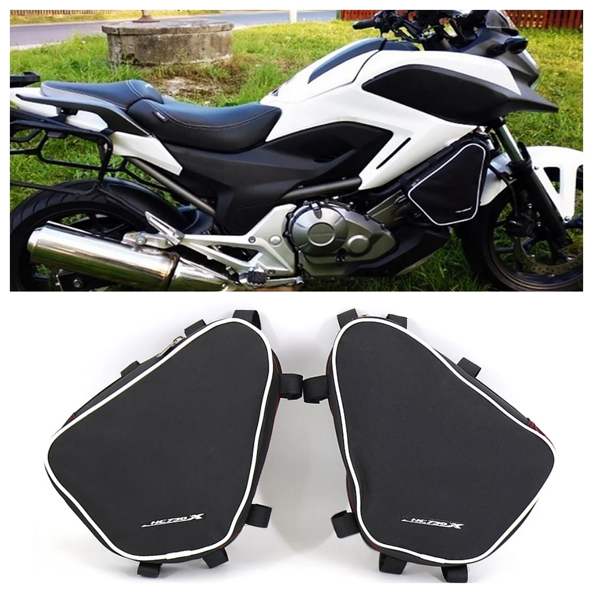 Motorcycle Frame Crash Bars Bag Engine Bumper Bags For Honda NC700X NC700S NC750X NC750S Accessory Storage Pack Repair Toolbox