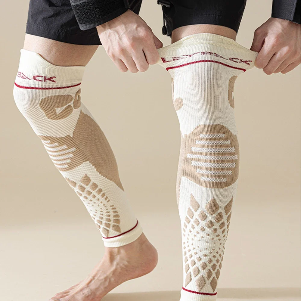 

1 пара компрессионных рукавов для икры для мужчин и женщин — компрессионные рукава для ног — компрессионные носки без ног для занятий спортом на бегах