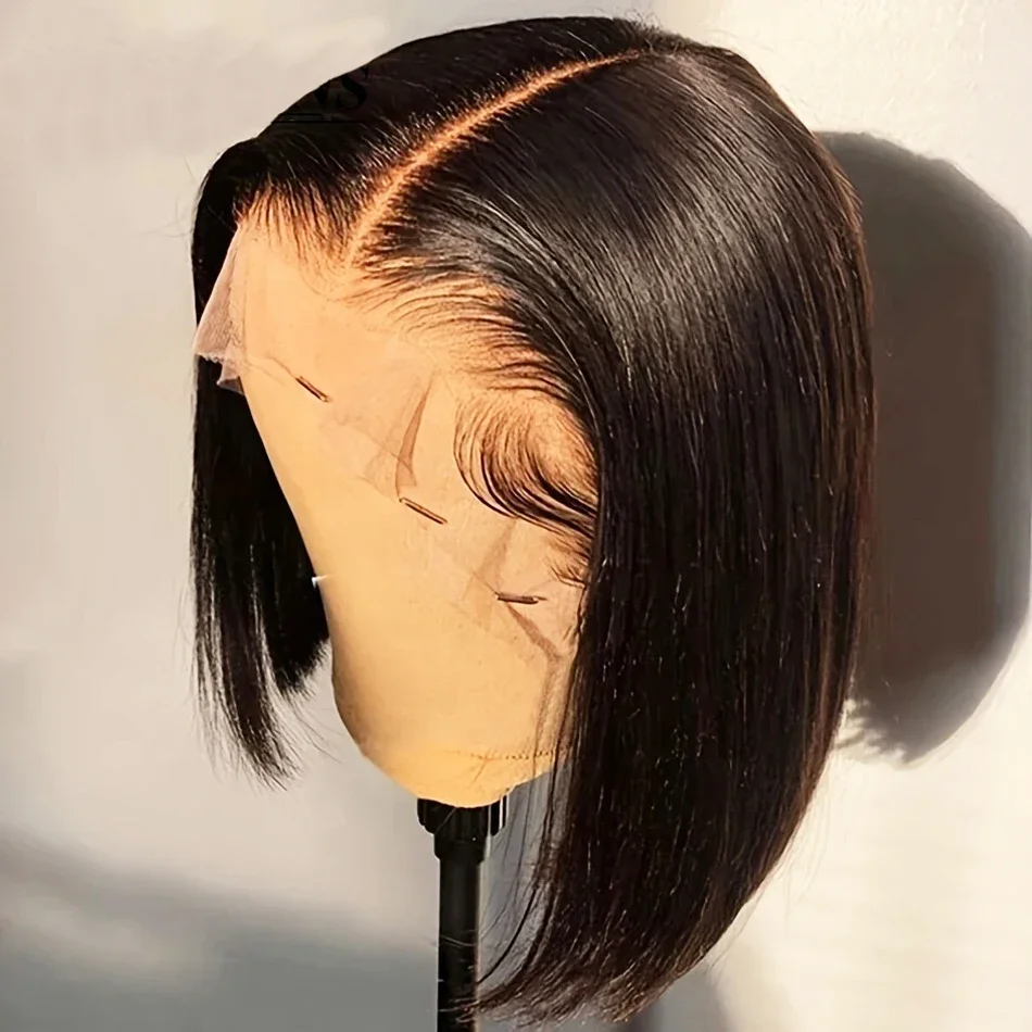 

Bob Wig 13x6 Lace Frontal Wig Short 100% Human Hair Wigs Pre Plucked Cheap Wigs On Sale Clearance Straight 13x4 Lace Front Wig