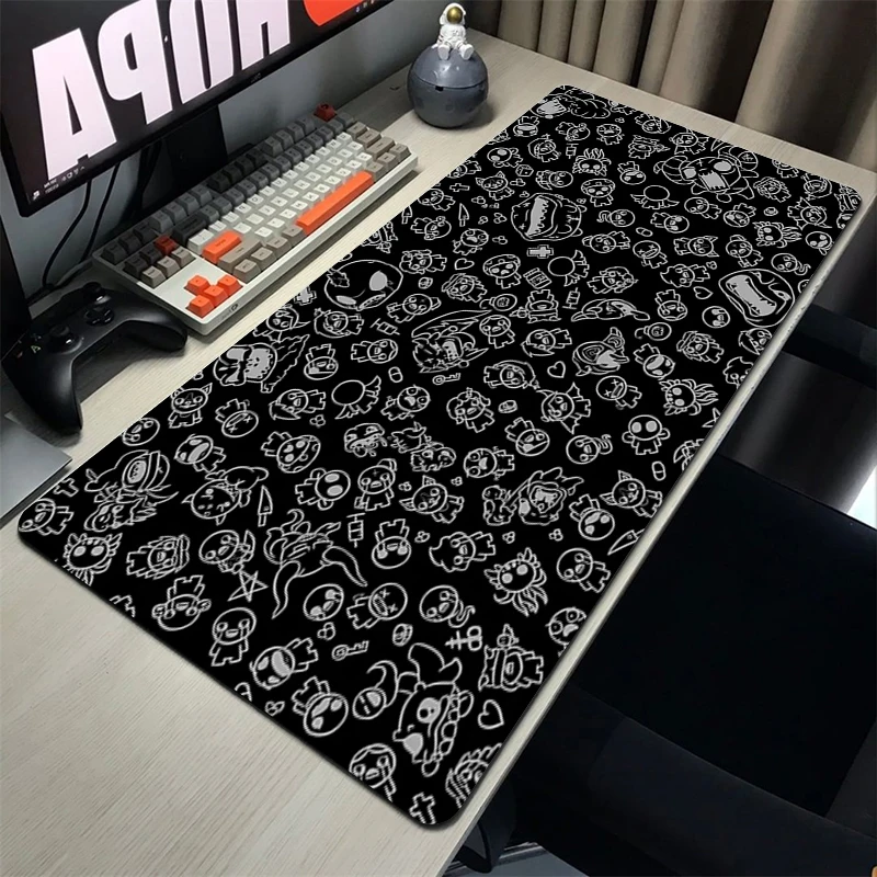 The Binding Of Isaac Mousepad Gamer Gaming Keyboard Pad Computer Accessories Deskmat Mouse Mats Rubber Mat Pc Cabinet Mausepad