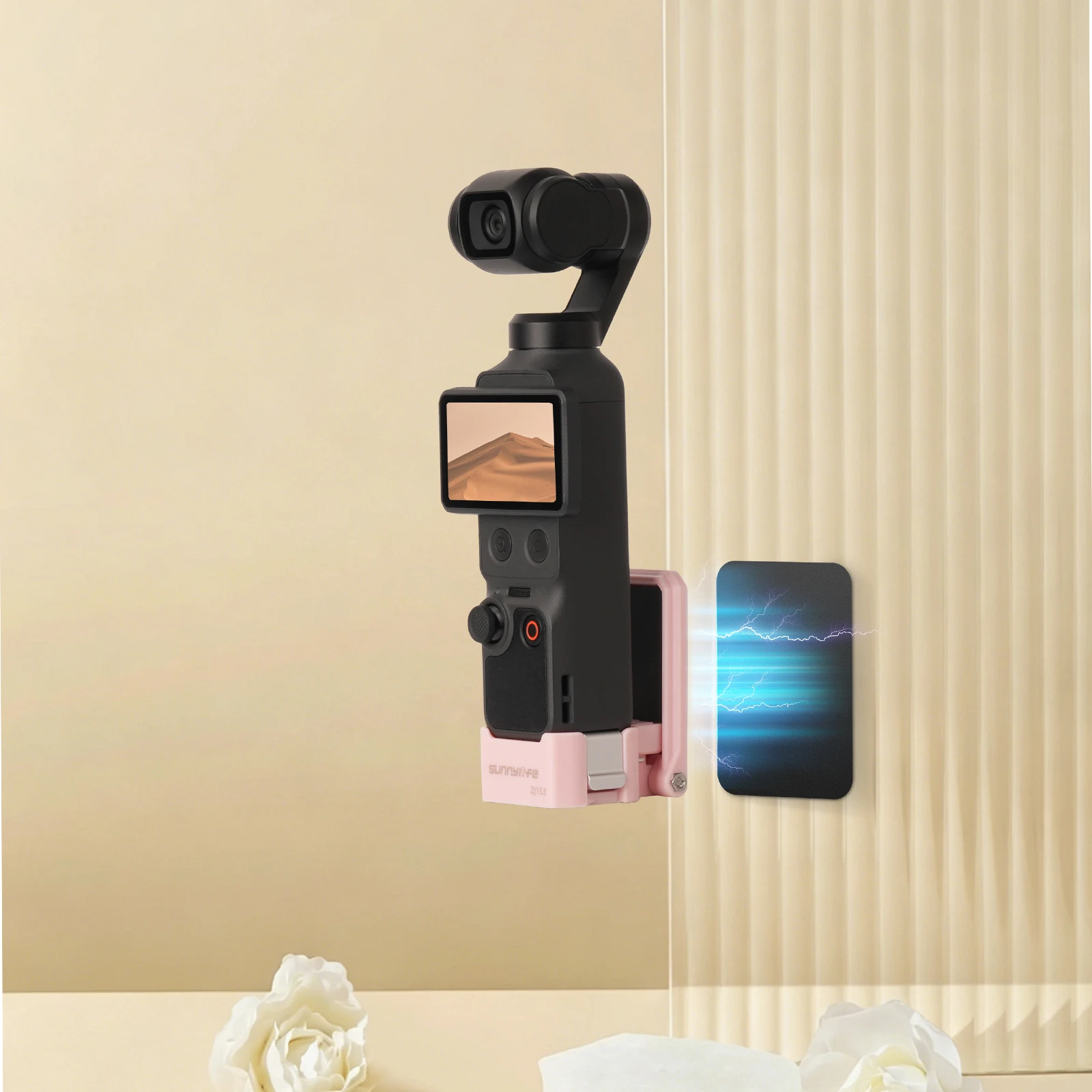

For DJI Osmo Pocket4/3 Quick Release Magnetic Bracket Adjustable Base Portable Outdoor Photography Accessories ​