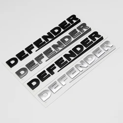 3d ABS Defender Emblem Letters Car Front Hood Rear Trunk Badge  stickers decals For Land Rover L663 Trx4 TRX 4 Accessories