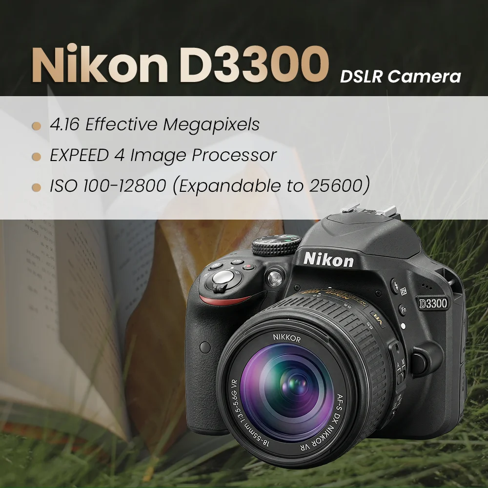 Nikon D3300 DSLR Camera 24.7MP CMOS Digital SLR Body Optional 18