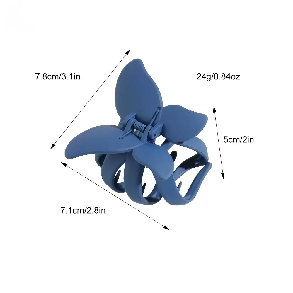 Frosted Butterfly Hair Clip Women Korean Simple Solid Color Fashion Exquisite Shark Clip for Girls Hair Style Accessories