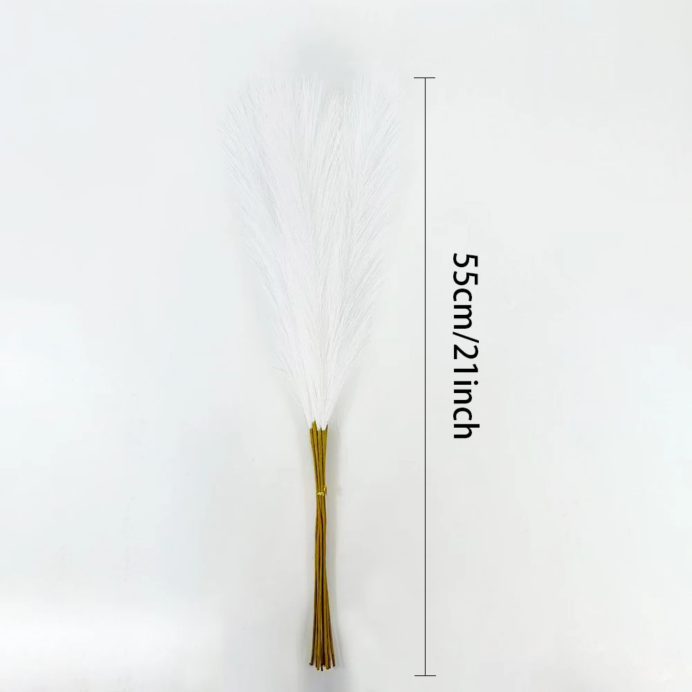رقيق Pampas العشب بوهو ديكور 20 قطعة 55 سنتيمتر زهرة نبات صناعي القصب لحفل زفاف الخريف عيد الميلاد ديكور المنزل الزهور الاصطناعية