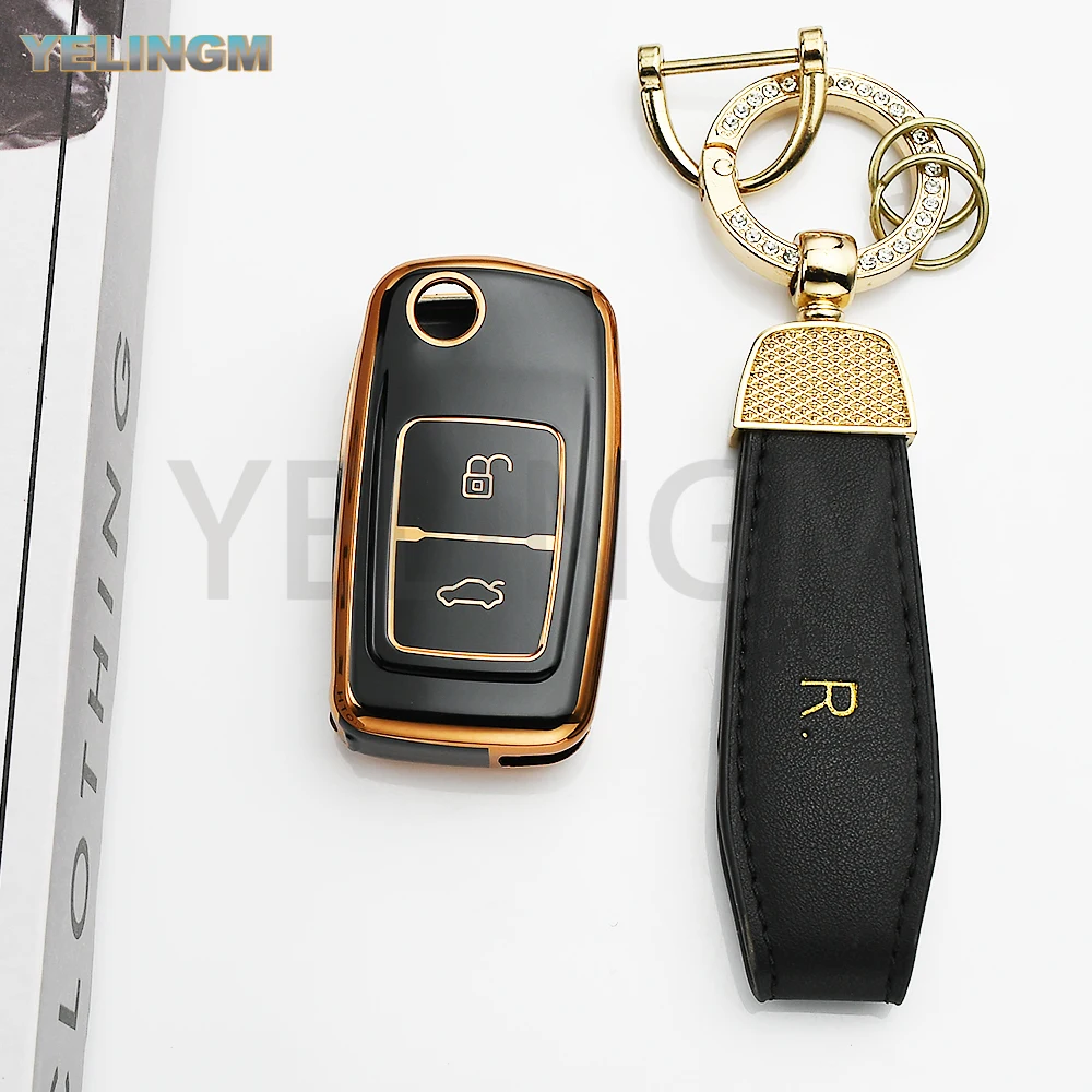 Funda Protectora de TPU Suave para Llave de Coche Chery Fora Elara A5 A1 Ego Tengo A3 Cielo T11 M11 A13 E5 Tiggo E5 Fulwin Cowin EASTER 3 5 Chance