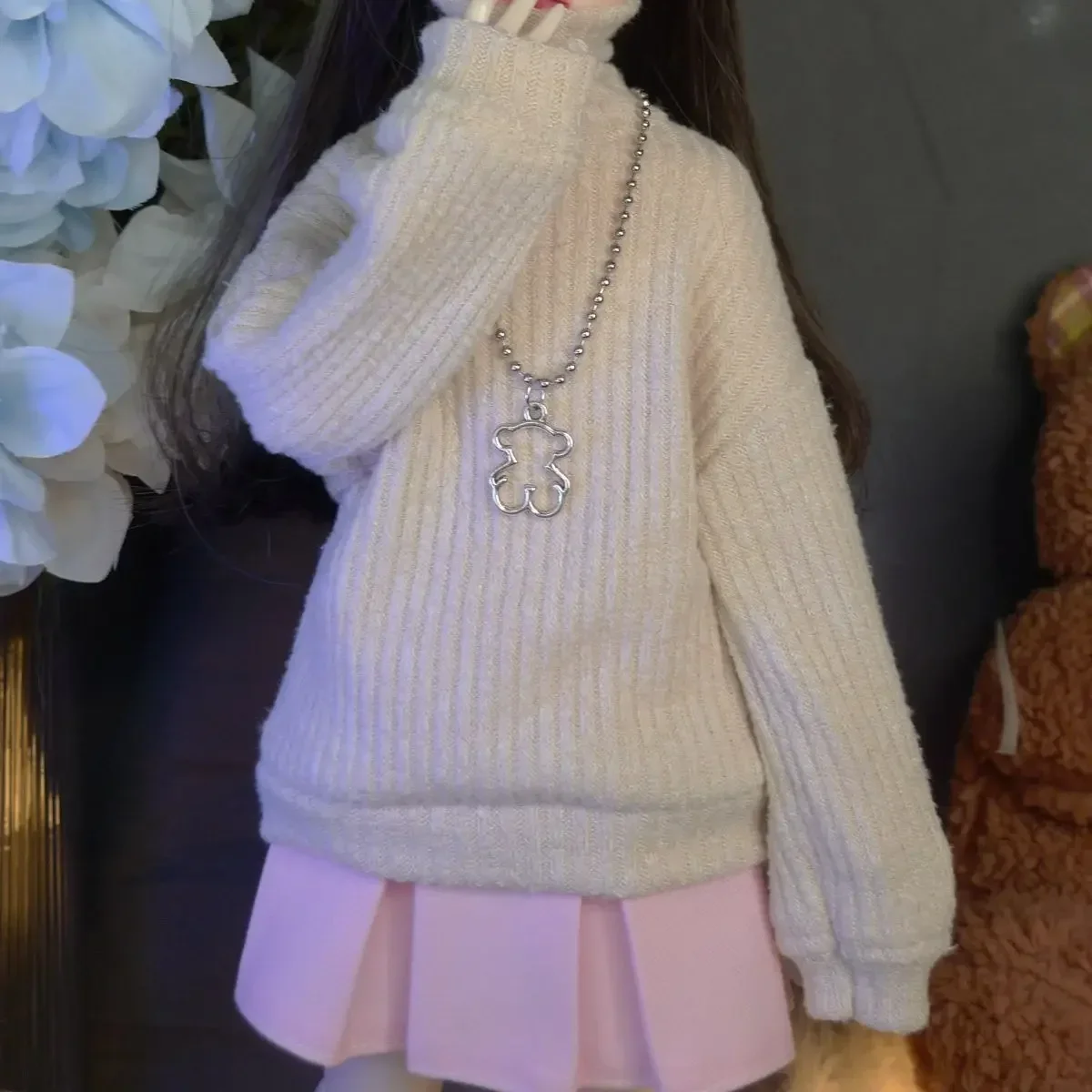 1/4 Doll's Clothes Sweaters for Male Female Bjd Doll Knitted Bottom Layer Top, Worn Inside or Outside Doll Accessories, No Doll