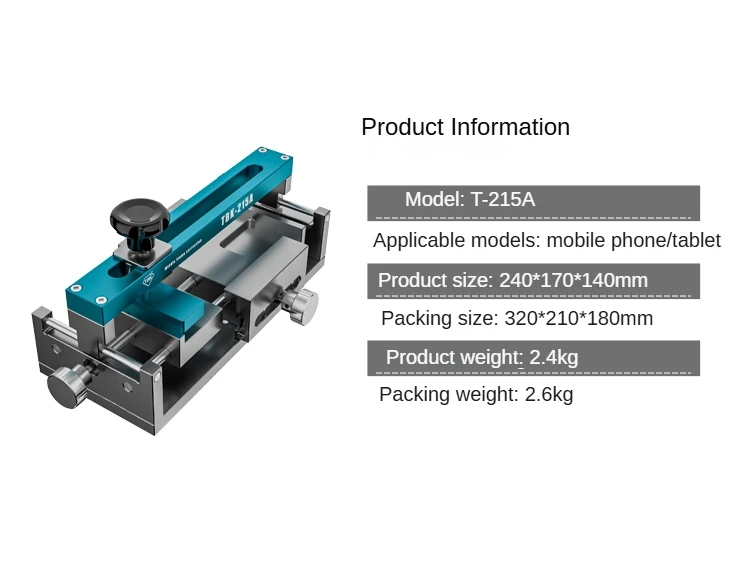 

TBK-215A Mobile Phone Middle Frame LCD Corrector Deformation Fixture For Cell Phone Housing Frame Bending Correction Repair Tool