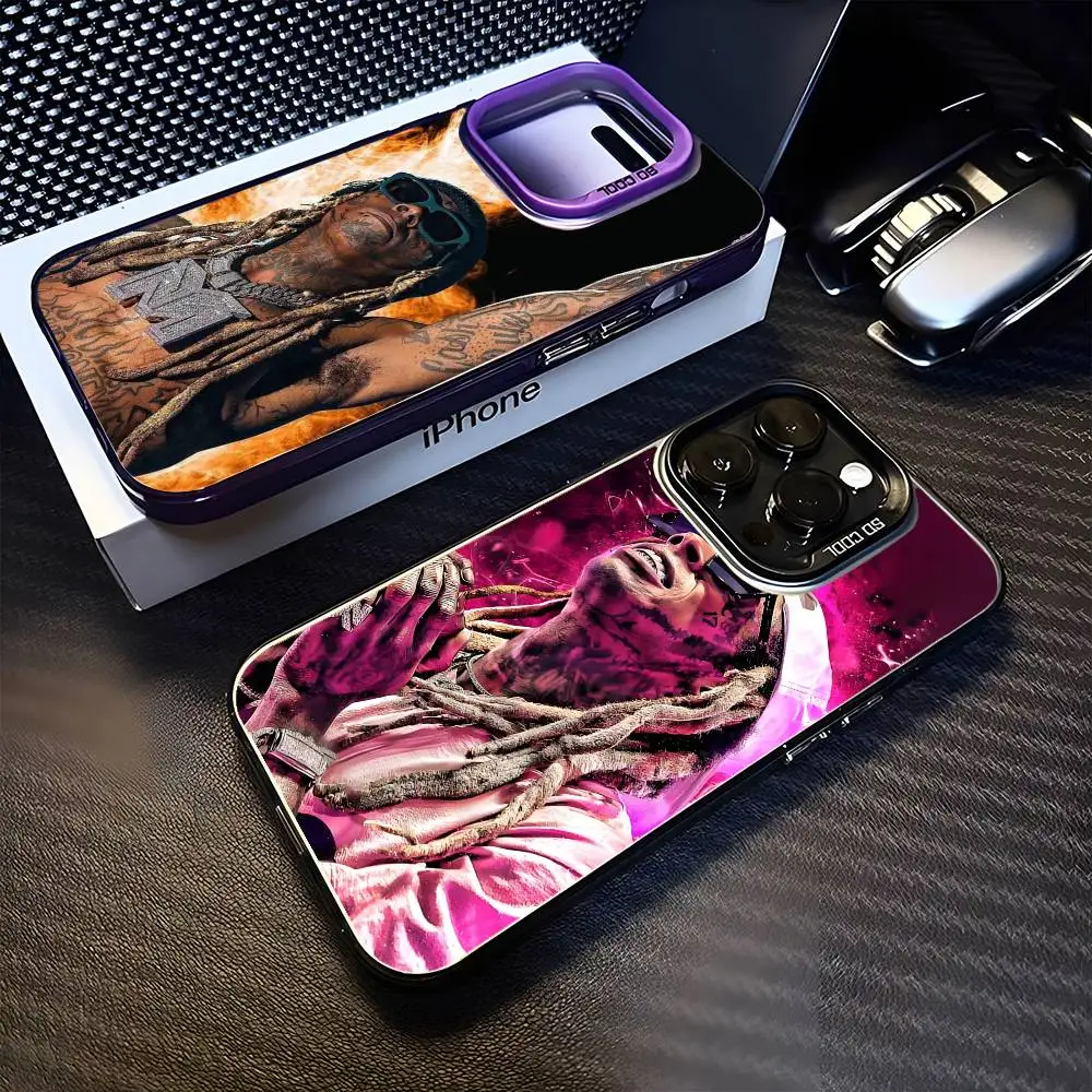 

Rapper L-Lil W-Wayne Phone Case For iPhone 16,15,14,13,12,11,Mini,Pro,MAX Black Matte Shockproof Cover