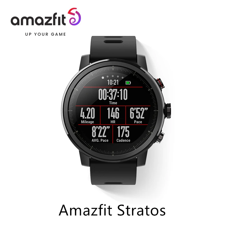 

Смарт-часы Amazfit Stratos спортивные водонепроницаемые, фитнес-трекер с поддержкой Bluetooth, GPS, звонков и напоминаний, для Android, IPhone 5ATM