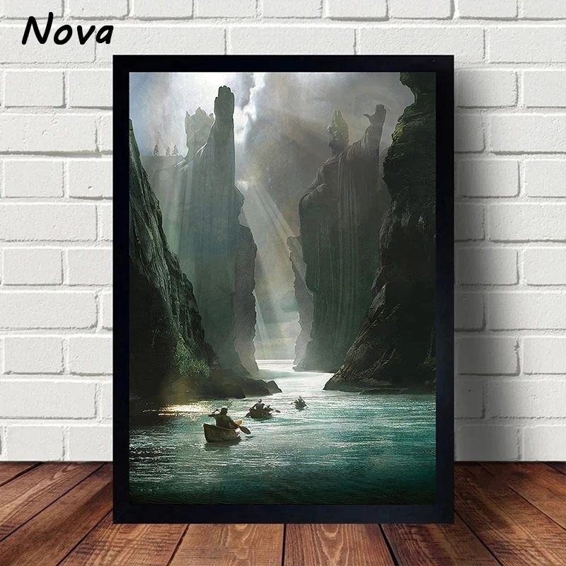 Tolkien Wall Art Canvas Painting Middle Earth Landscape Home Decor Posters Prints Pictures Travel Bedroom Living Room Decoration