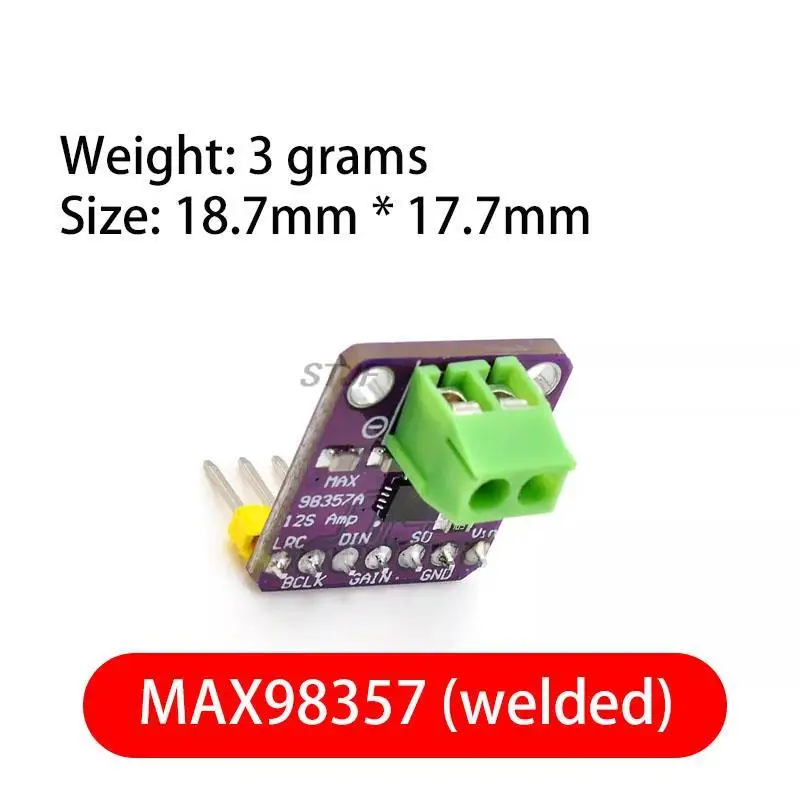 Усилитель Max98357 I2S 3 Вт, класс D, интерфейс разрыва, ЦАП, модуль декодера, безфильтровая аудиоплата для Raspberry Pi Esp32